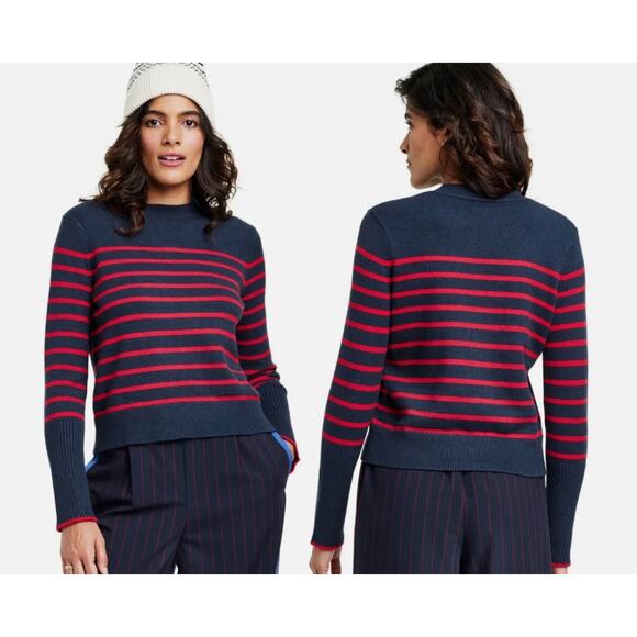 La Ligne x Target Navy Blue Red Striped Sweater Size Large - Picture 1 of 6